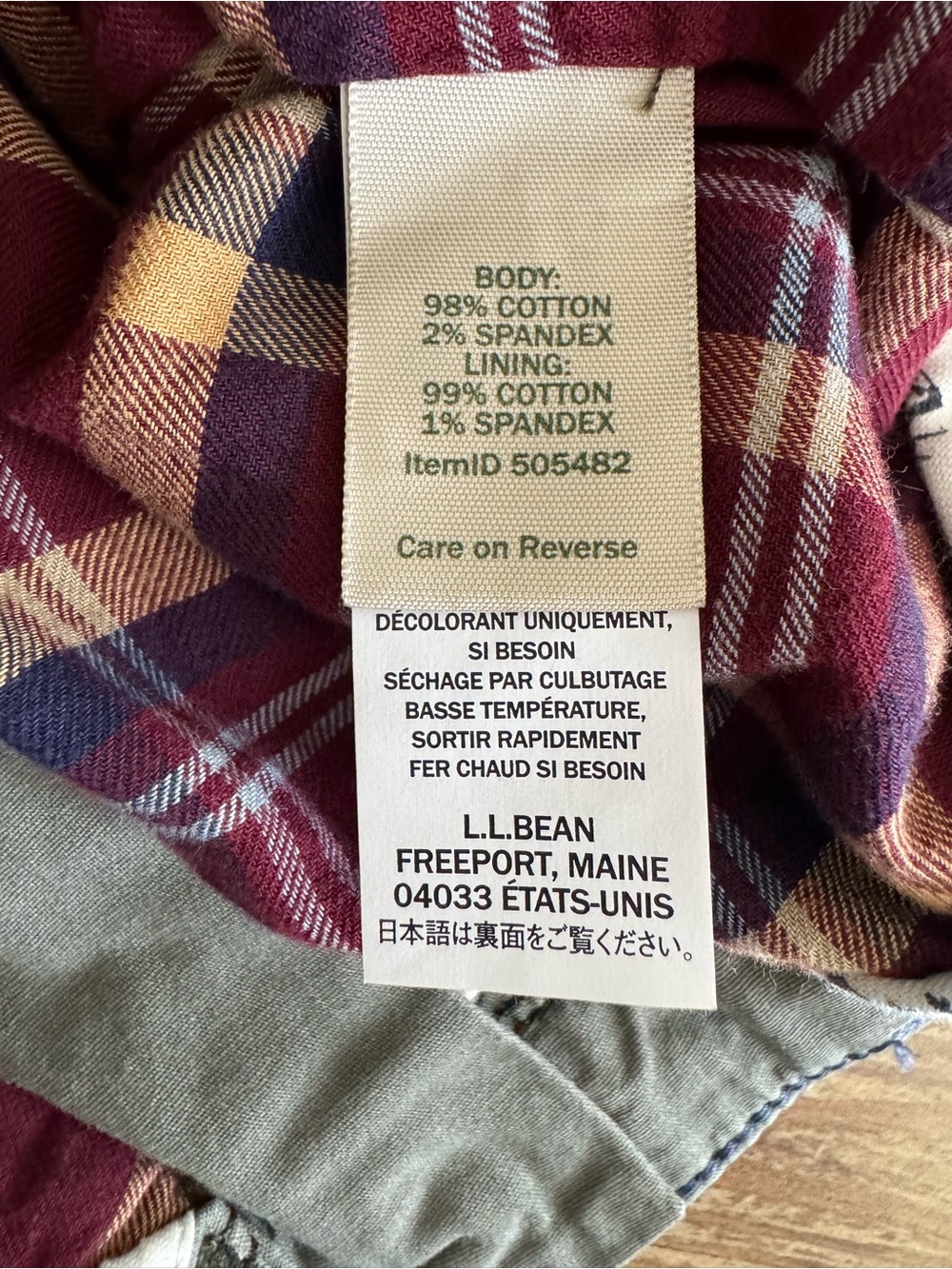 L.L.Bean Women’s stretch flannel lined cargo pants dusty olive green New 6 NWT! - Picture 16 of 16
